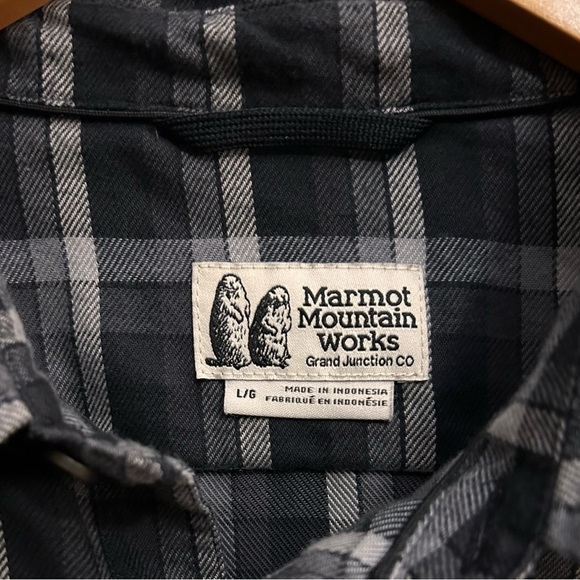 Marmot Fairfax Midweight Flannel size large black - Picture 6 of 10